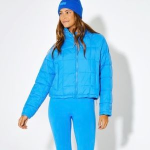 Halfdays Nellie Packable Puffer Jacket - Blue Bird size M